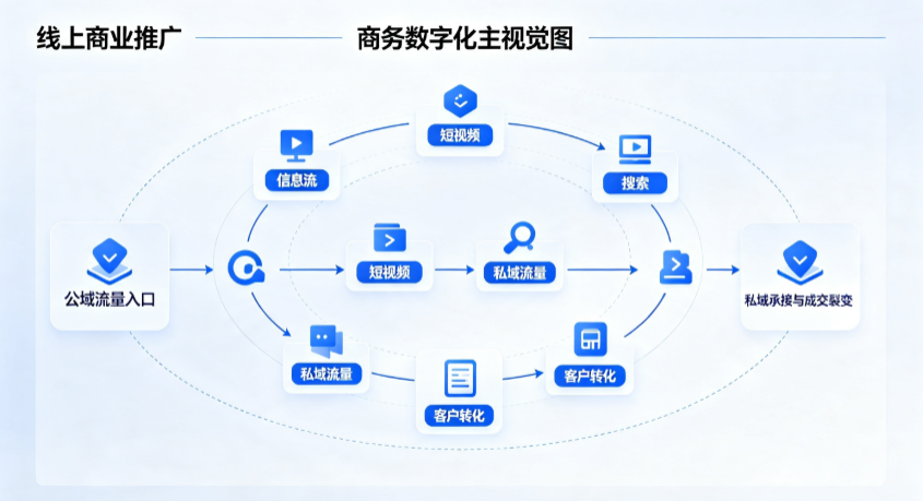 桓台县线上商业推广怎么做？全域流量闭环搭建与低成本转化实战指南